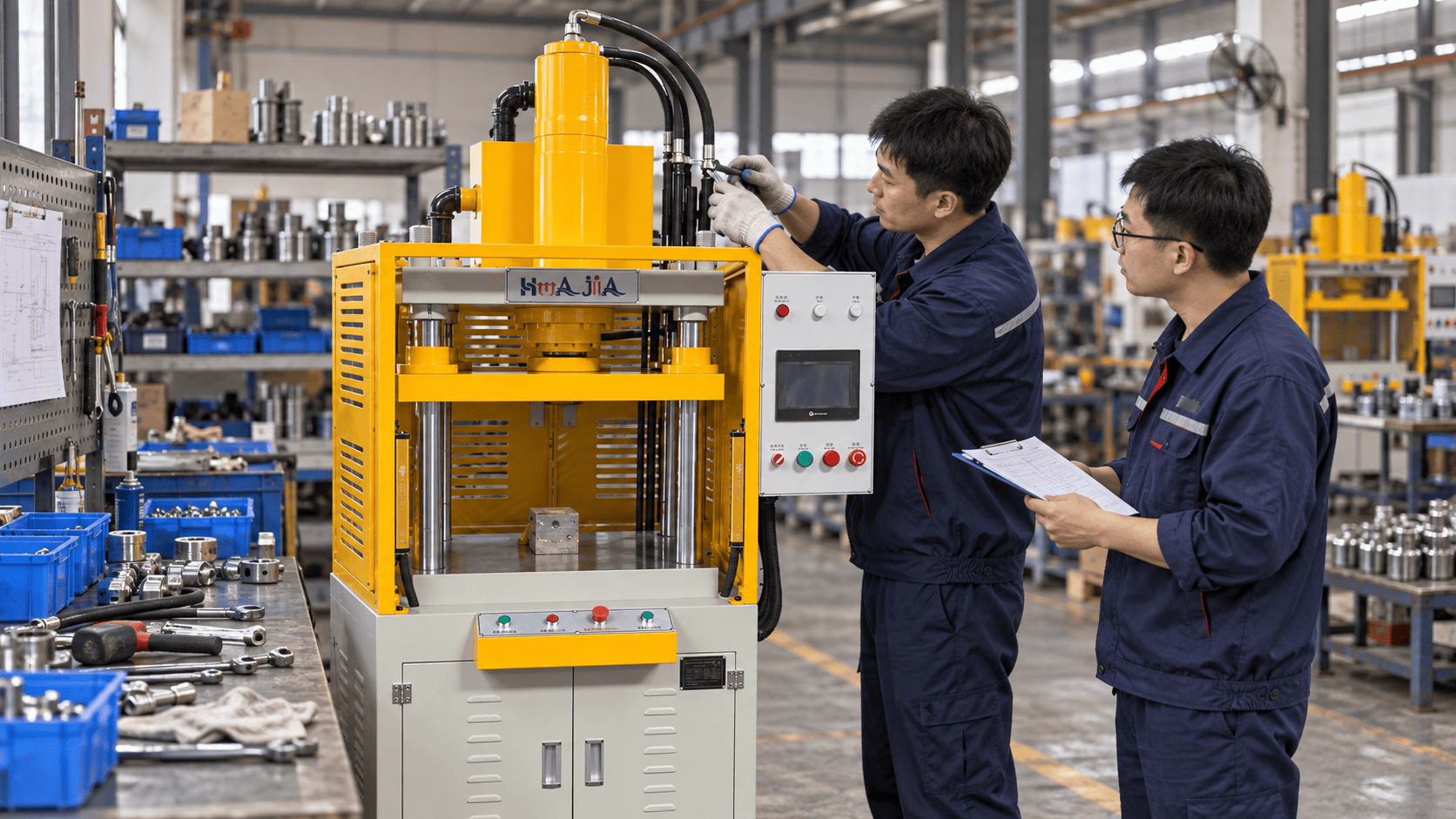 Machine assembly and quality inspection