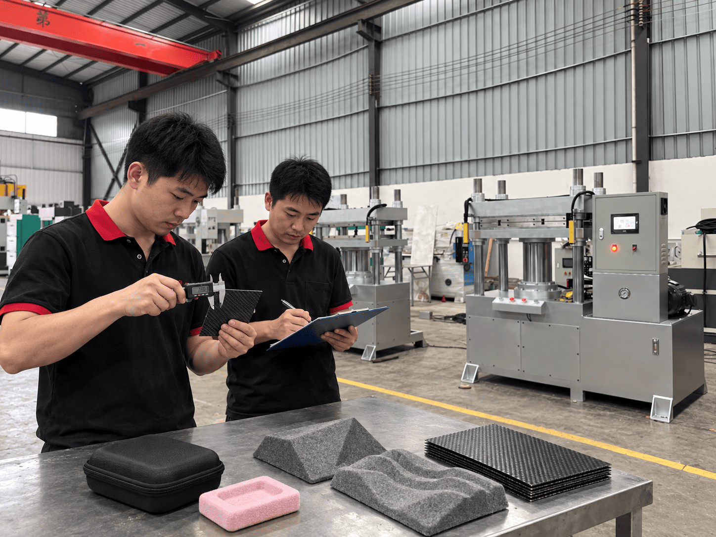 Huajia team supporting customer production projects