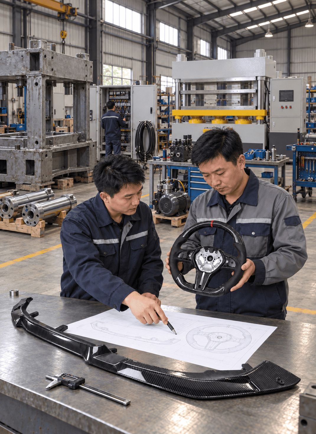 Huajia engineering design and machine testing